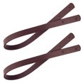 thumbnail image 2 of 2 correas de cuero sintético de 60 cm de largo para bolso de mano, estilo remache, con tira recta, para mujer (café claro), 2 of 5