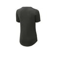 thumbnail image 4 of Sport Tek Adult Female Women Plain Short Sleeves T-Shirt Black Hthr Medium, 4 of 4
