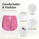 thumbnail image 4 of Balery Cute Cowgirl Pantalones cortos deportivos para mujer con forro y dos bolsillos, elásticos, para entrenamiento, gimnasio, yoga-Large, 4 of 7