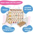 thumbnail image 2 of Wooden Daily Routine with Stars, Chore Chart for Kids, Visual Schedule for Kids, Morning Evening Routine Chart, Preschool Routine Chart, Routine Chart for Kids, 2 of 9