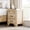 Oak-3 drawer, variant on Farmhouse Nightstand with Charging Station, 3-Drawer Night stand, Wood End Table for Bedroom, White