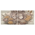 thumbnail image 3 of BZSMCE Set of 2 Pieces Kitchen Window Curtain Fashion Lynx in Bloom Printed 27x24in/27x36in, 3 of 9