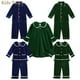 thumbnail image 2 of Conjunto de pijamas familiares a juego de Navidad de terciopelo para niños y niñas, Tops de manga larga para padre, madre y niños, pijamas con pantalones, ropa de dormir, 2 of 4