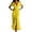 Yellow, variant on Women's Solid Wrap Front Slit Dress – Elegant V Neck Maxi Gown with Figure-Hugging Fit in Sizes S-XXL, Chic Summer Party Evening Wear for Special Occasions