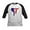 Black/White, variant on - Republican Democrat Kids Baseball Jersey - Kids Cotton Baseball Jersey, 3/4 Sleeve Shirt