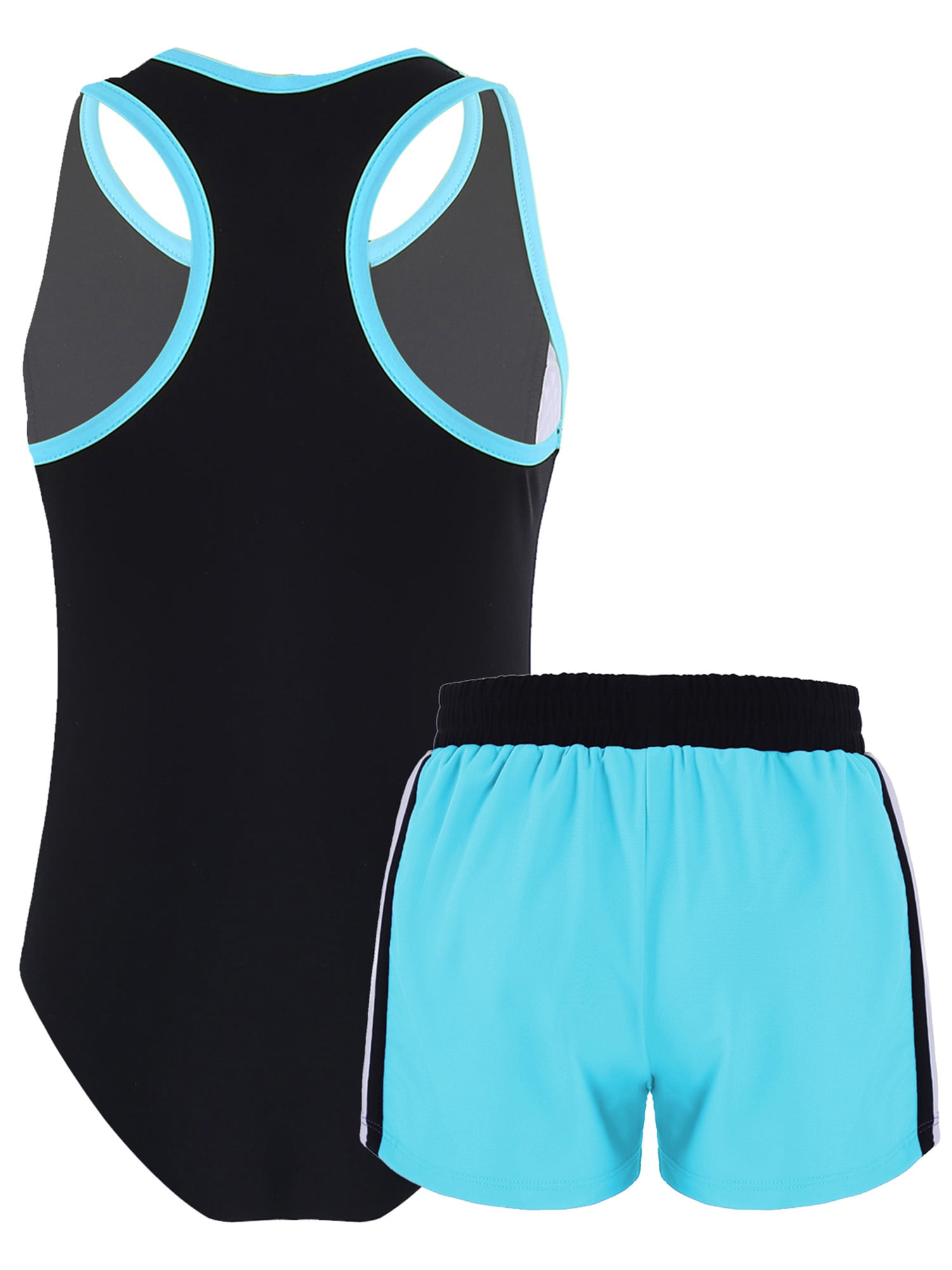 CHICTRY One Piece Swimsuit Sleeveless Racerback Polyester Stretch (Girl's), Size 12