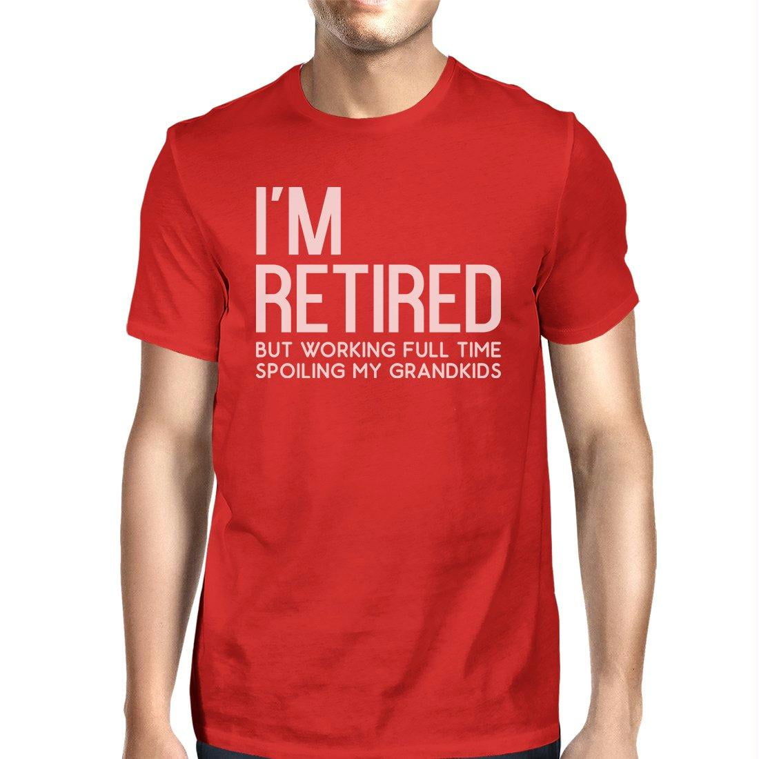365 Printing - Retired Grandkids Mens Red Graphic Sarcasm Tee T-Shirt ...