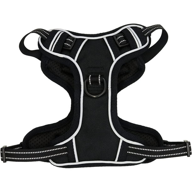 A pets life Arnés con Banda Reflejante para Perro(G, Negro) A Pets Life HARNE-023