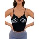 thumbnail image 1 of Camisola Corta Sin Mangas con Estampado de Calavera de Halloween para Mujer Negro S, 1 of 8