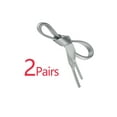 thumbnail image 3 of INSPIRE CHIC Unisex Solid Color Flat 0.4'' Wide Ribbon Shoelaces 2 Pairs 110cm/43.3" Light Gray, 3 of 6