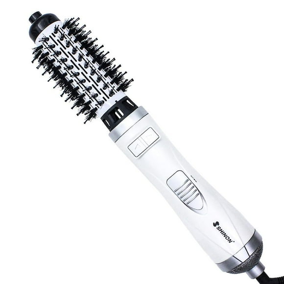 Hot Air Rotating Brush Styler Brush 3 In 1 One Step Ionic Hair Dryer Hair Straightener Curler Long Short Curler Clip Curling Brush 32mm