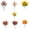 B, variant on Yhmxh 12 Bundles Artificial Fall Floral Flowers for Outdoors, Mixed Assorted Autumn Plants Picks with Maple Leaves, UV Resistant Thanksgiving Harvest Decor Bouquet Kit for Home Garden Porch Pot