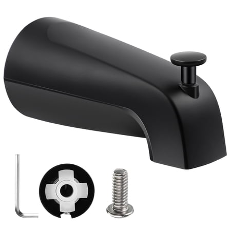 Slip On Diverter Tub Spout, Bathroom Shower Bathtub Faucet Spout Replacement Fits 1/2'' Copper Water Tube, 5/32'' Hex Wrench Included