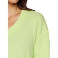 thumbnail image 5 of RBX Active Women's Ottoman Ribbed Lightweight V-Neck Sweatshirt, 5 of 5