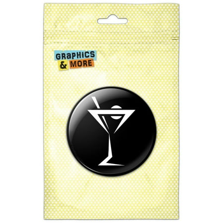 

Martini Drink Cocktail Refrigerator Button Magnet