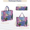 thumbnail image 6 of FORMRS Womens Corduroy Tote Bag Crossbody Shoulder Handbag with Pocket, Purple Window Scene, 6 of 7