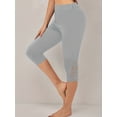 thumbnail image 3 of Pantalones Capri De Encaje De Guipur, Pantalones Delgados De Cintura Alta Sólidos Casuales, Ropa De Mujer, 3 of 4