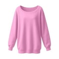 thumbnail image 5 of Ludearly Womens Fleece Lined Sweatshirt Off Shoulder Long Sleeve Pullover Top Oversized Shirt Basic Slouchy Clothes 2026, 5 of 5