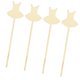 thumbnail image 1 of 4 Piezas de Decoración de tarta de Espejo Dorado para Decoración de de de Bebé de Cumpleaños - Labio C, 19,,3 X 0,2 Cm Yuyangstore  Gold Mirror Cake Topper, 1 of 8