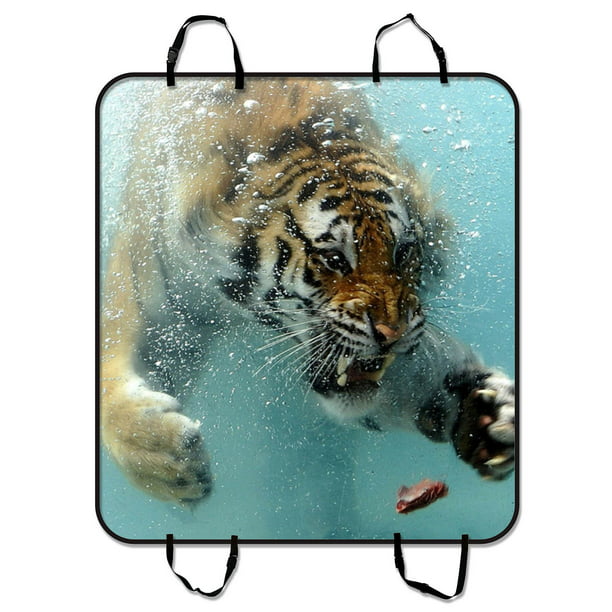 Fierce King Of Forest Tiger Swimming To A Meat Pet Car Seat Cover Car Seat Mat Hammock Cargo Mat Trunk Mat For Cars Trucks and SUV 54x60 inches - Walmart.com
