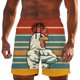 thumbnail image 1 of Pantalones de Cintura Elásticos para Hombres Pantalones de Baño de Playa de Verano con Bolsillos Pantalones Cortos Casuales de Impresión Colorida Seco Rápido para Piscina, 1 of 8