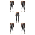 thumbnail image 1 of Qarigey Mallas de cuero para mujer, pantalones de Yoga de verano, sin grietas, pantalones ajustados de realce, medias de Color sólido, fiesta Type2 NO2, 1 of 6