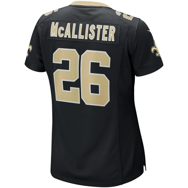 Women s Nike Deuce McAllister Black New Orleans Saints Game Retired Player Jersey Walmart