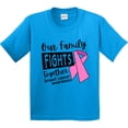 thumbnail image 3 of Inktastic Our Family Fights Together Breast Cancer Awareness Youth T-Shirt, 3 of 5