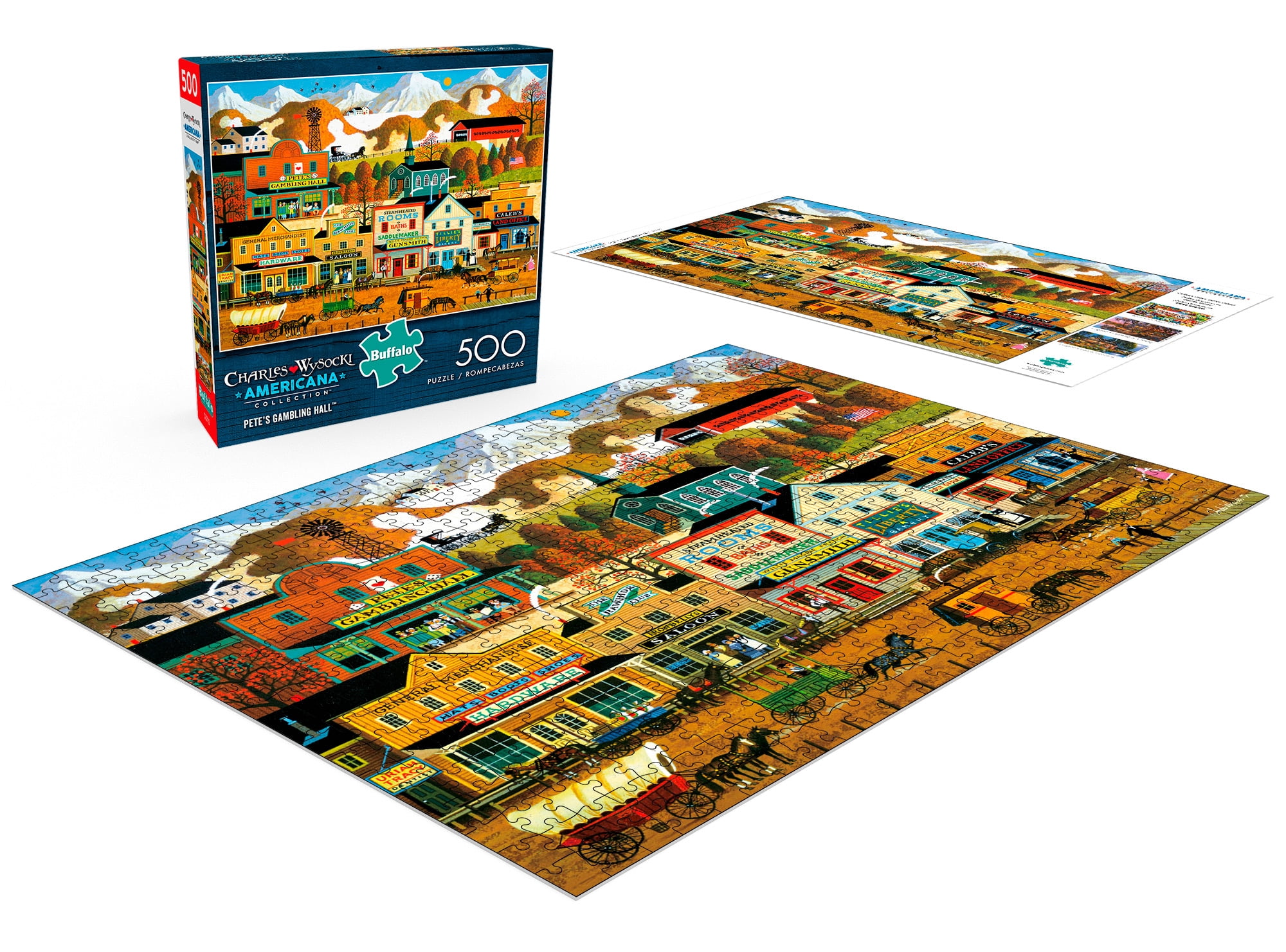 Buffalo Games - Americana Collection - Pete's Gambling Hall - 500 Piece Jigsaw Puzzle