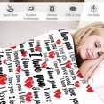 thumbnail image 2 of Hearth & Gear Valentine's Day Winter Blanket Winter Flannel Blanket Valentine's Day Cute Style Suitable For Bed Sofa Couch Travel Camping Lightweight Blankets Size Blanket 60x80 Blankets for Adults, 2 of 7