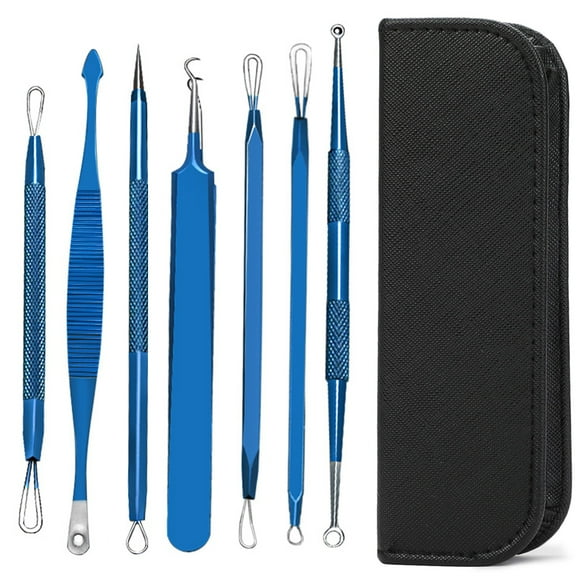7PCS Blackhead Remover Kit Stainless Steel Comedone Extractor Tool Acne Remover
