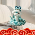 thumbnail image 5 of Taotanxi Elegant Snake, Cute Snake Year Commemorative Gift Plush Doll, Green 105Cm (With Skeleton Can Stand Tall), 5 of 6