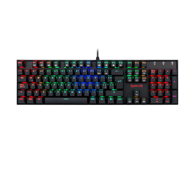 Teclado Gamer Redragon Mitra Black k551 RGB Español BLUE