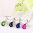 thumbnail image 3 of UDIYO Teardrop Pendant Delicate Cute Lovely Heart Shaped Necklace for Party, 3 of 7