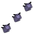 thumbnail image 1 of Methold Pack de 2 sillines de pollo con correas ajustables, tela Oxford, delantal para gallinas, ala trasera de aves, accesorio de protección Violeta 3piezas, 1 of 6
