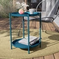 thumbnail image 2 of ‎JTAOT Outdoor Steel Round End Table, Peacock Blue, 2 of 14