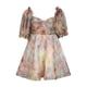 thumbnail image 1 of Vestido de princesa con manga abullonada y cuello cuadrado de Organza verde a la moda para mujer, falda corta Pompotops  ghjkhdj18595, 1 of 8