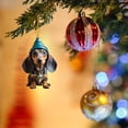 thumbnail image 2 of PPKVUFD Dachshund Dog Hanging Ornaments - 1Pcs Funny Dog Acrylic Xmas Tree Hang Decorations, Dachshund Decor Dog Figurines Gifts for Christmas Party Supplies Rearview Mirror Home, 2 of 4