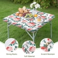 thumbnail image 4 of Square Tablecloth with Elastic Edges 34 * 34 Inch Pioneer Waterproof Rose Repeat Table Cover Washable Indoor and Outdoor for Party Kitchen Dinner Banquet Patio Picnic, 4 of 6