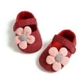 thumbnail image 1 of Maxcozy Baby Girls Walking Shoes Toddler Anti-Slip Flower Sneakers Infant Soft Soled First Walker Shoes, 1 of 7