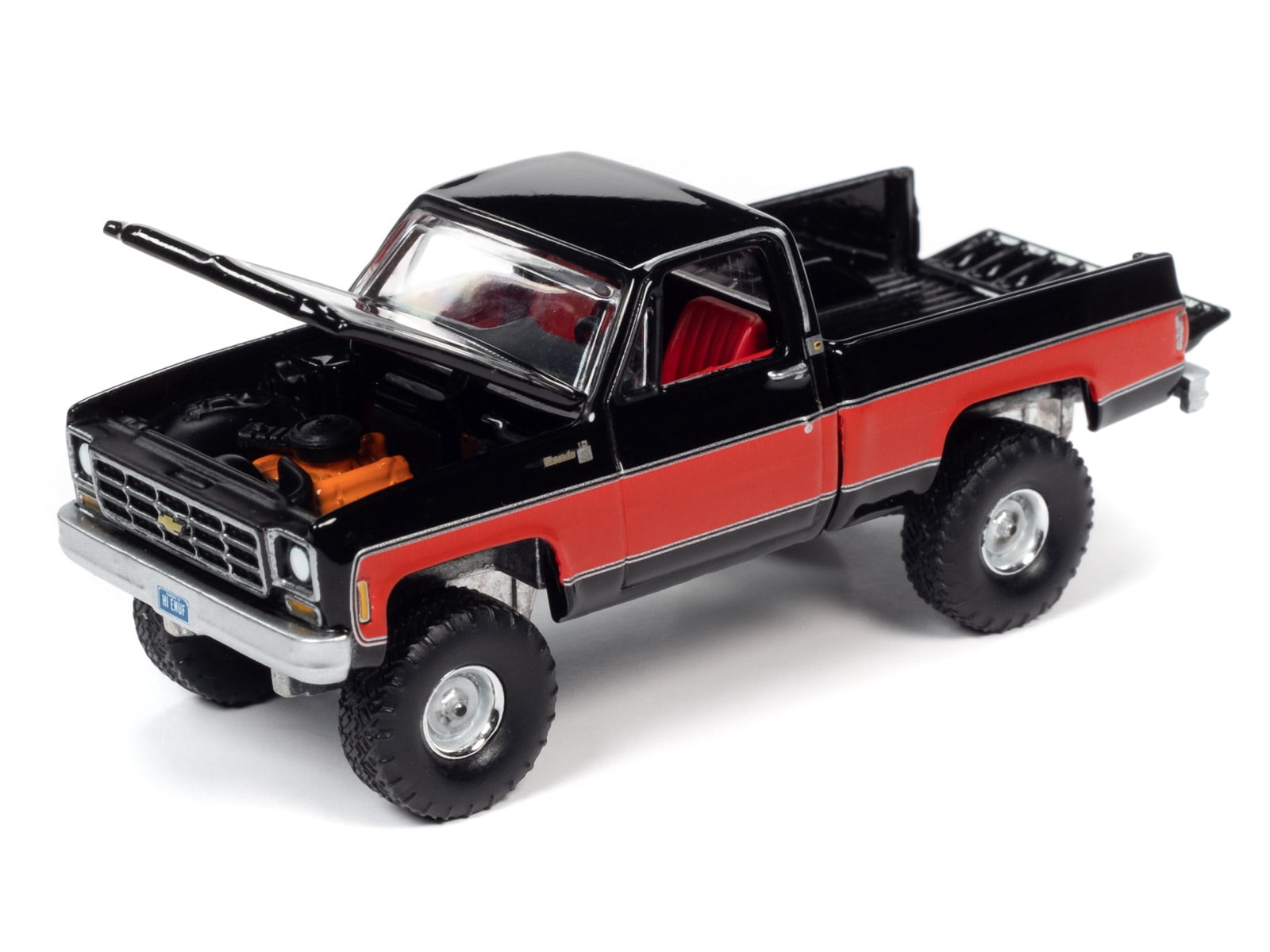 Auto World 1978 Chevy K10 Silverado Fleetside Midnight Black Truck Play Vehicle