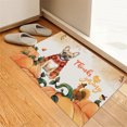 thumbnail image 3 of Happy Thanksgiving French Bulldog with Turkey Pumpkins Autumn Vibes Doormat Dog Lover Gifts Indoor Outdoor Welcome Mat - 12018, 3 of 5