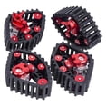 thumbnail image 2 of HILABEE 4 Pcs 1/24 RC Crawler Roue de Piste de Neige Pneus Attachement Remplacement pour SCX24 Rouge, 2 of 9