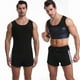 thumbnail image 4 of Minnieouse Manténgase fresco y comprimido con la camiseta sin mangas de sauna transpirable para hombres Compress Tank Top Men Body Vest Accesorios de disfraces PU azul XXL/3XL, 4 of 6