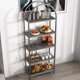 thumbnail image 2 of 5 niveles arched estante de libros con metal frame, ideal para para dormitorio, sala de estar, oficina en casa, 2 of 9