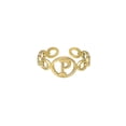 thumbnail image 1 of Anillo de 26 letras chapado en oro de acero de titanio Anillo de dedo índice de apertura en inglés Anillo hueco Wmkox8yi  sjalhkljlk1979, 1 of 1