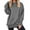Dark Gray, variant on Oversized Hoodies for Women Long Raglan Sleeve Thumbhole Casual Plain Tunic Hooded Sweatshirt Fall Winter Pullover Tops
