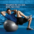 thumbnail image 2 of SPRI Weighted Stability Exercise Ball, 65CM, Grey, 2 of 5