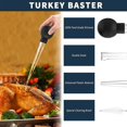 thumbnail image 4 of Turkey Baster With Cleaning Brush - Food Grade Syringe Baster For Cooking & Basting With Detachable Round Bulb, 4 of 5