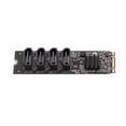 thumbnail image 2 of M.2 To SATA3.0 Adapter Card 4 Port SATA3 Expansion Card TXB184 Rise Card For NVME PCIE3.0 Card Converter, 2 of 9
